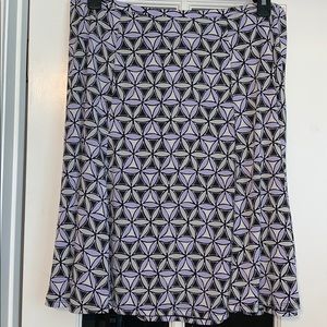 Lavender, Gray, Black and White Ladies Swing Skirt